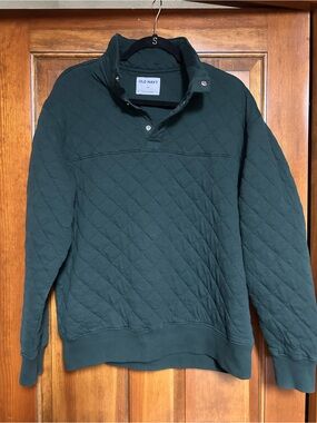 Quilted Snap-Front Pullover